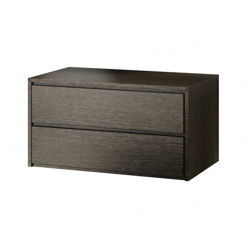 iChic 2 Drawer Chest, Black